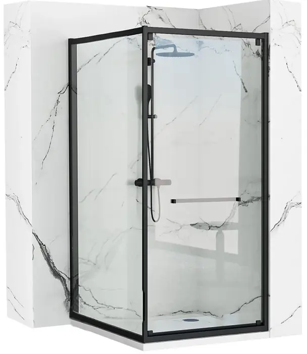 Cabina de dus Space In Negru 80x100cm, Rea [1]