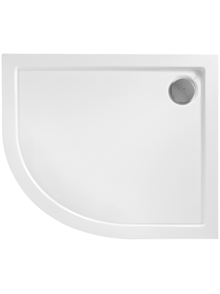 Cabina dus cu cadita alba REA Look montaj dreapta 80x100 crom [5]