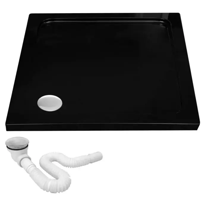 Cada pentru dus din acril Savoy Negru 80x80cm, Rea [1]