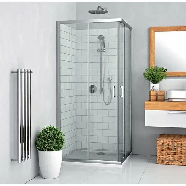 Cabina dus cu cadita de dus patrata si usi glisante Roth Lega Line LLS2 900 90x90 [1]