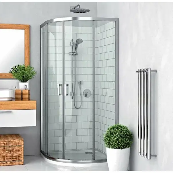 Cabina dus cu cadita de dus semirotunda cu usi glisante Roth Lega Line LLR2 900 90x90 [1]