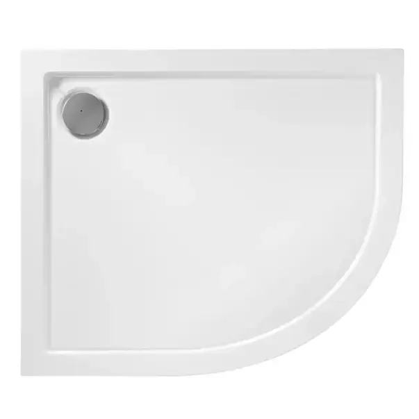Cabina dus cu cadita semirotunda Rea Look cu doua usi culisante 80x100 negru mat stanga [5]