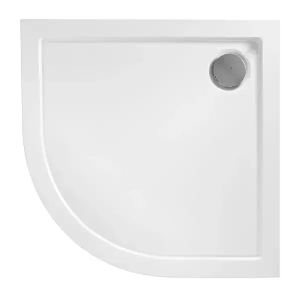 Cabina dus cu cadita semirotunda Rea Look cu doua usi culisante 80x80 crom lucios [6]