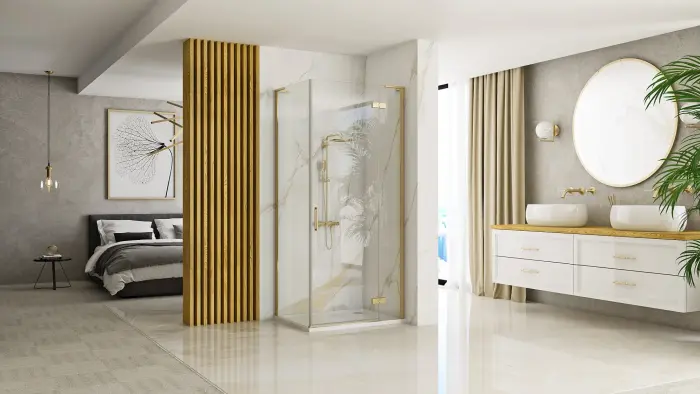 Cabina dus Hugo Auriu Periat 100x90cm, Rea [2]