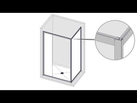 Cabina dus patrata cu usa glisanta rotativa KolpaSan Stellar DW 90x90 cm, crom lucios [10]