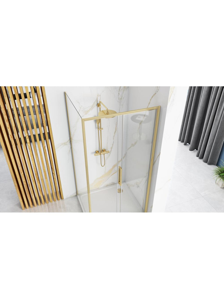 Cabina dus Rapid Slide 160x90 cm auriu periat [4]