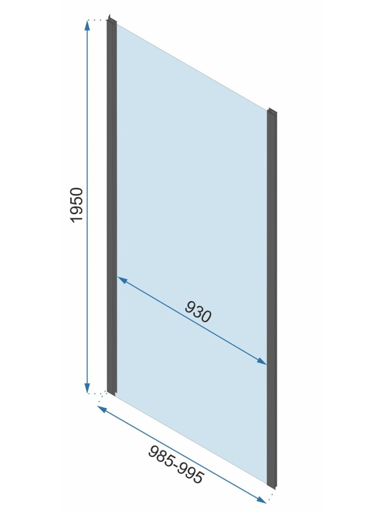 Cabina dus Rapid Slide 160x100 cm crom [13]
