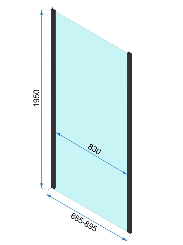Cabina dus Rapid Slide 160x100 cm crom [12]