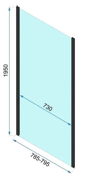 Cabina dus Rapid Slide Auriu 110x80cm, Rea [11]