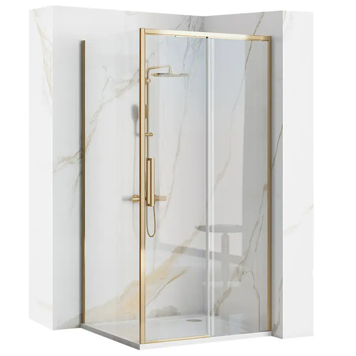 Cabina dus Rapid Slide Auriu 110x80cm, Rea [1]