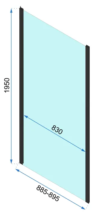 Cabina dus Rapid Slide Auriu 110x80cm, Rea [12]