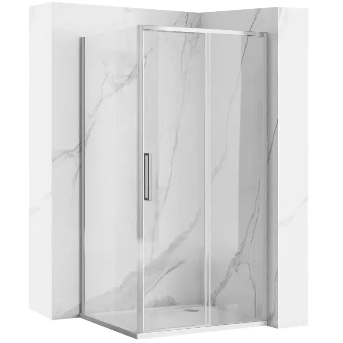 Cabina dus Rapid Slide Crom 100x80cm, Rea [1]