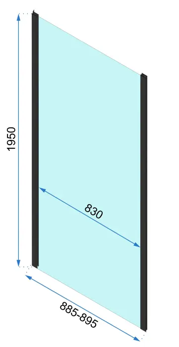 Cabina dus Rapid Slide Crom 140x80cm, Rea [12]