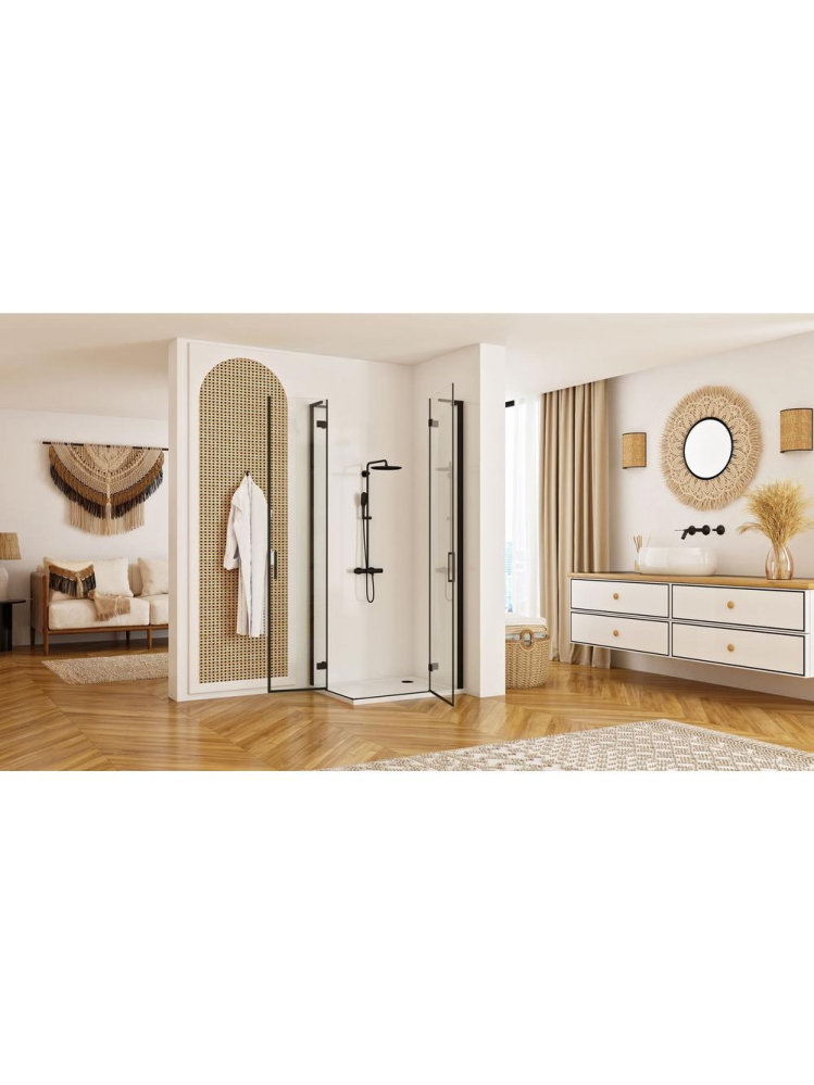 Cabina dus REA Hugo Double 100x100 cm negru [3]