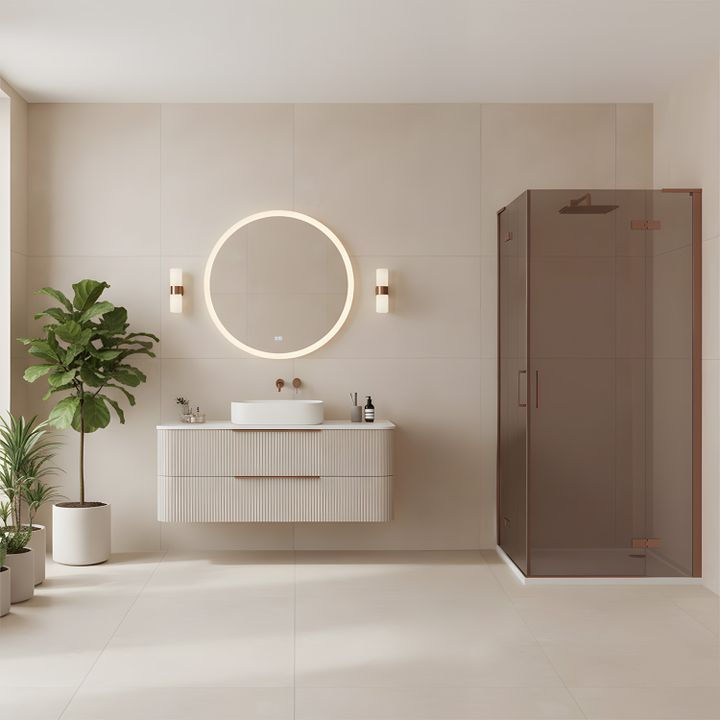 Cabina dus REA Hugo Double 80x80 cupru periat [3]