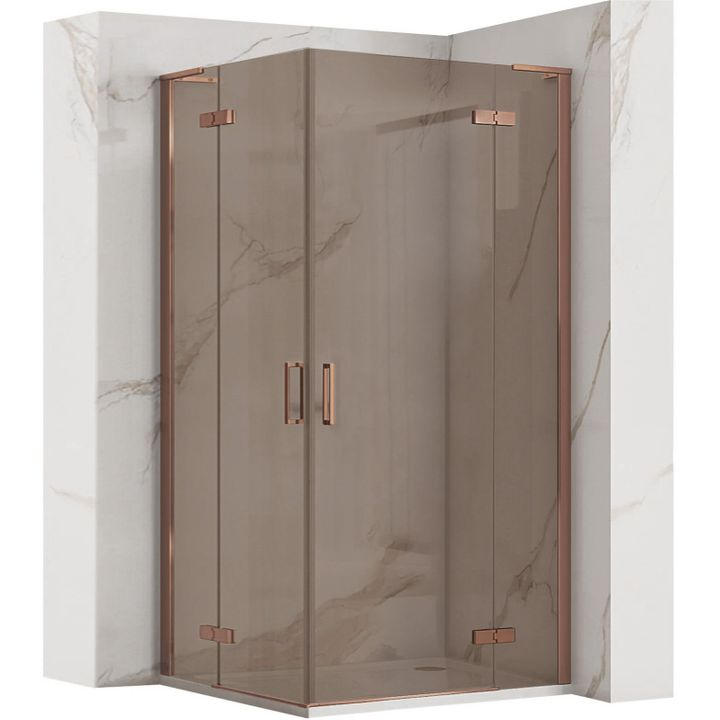 Cabina dus REA Hugo Double 90x90 cupru periat [8]
