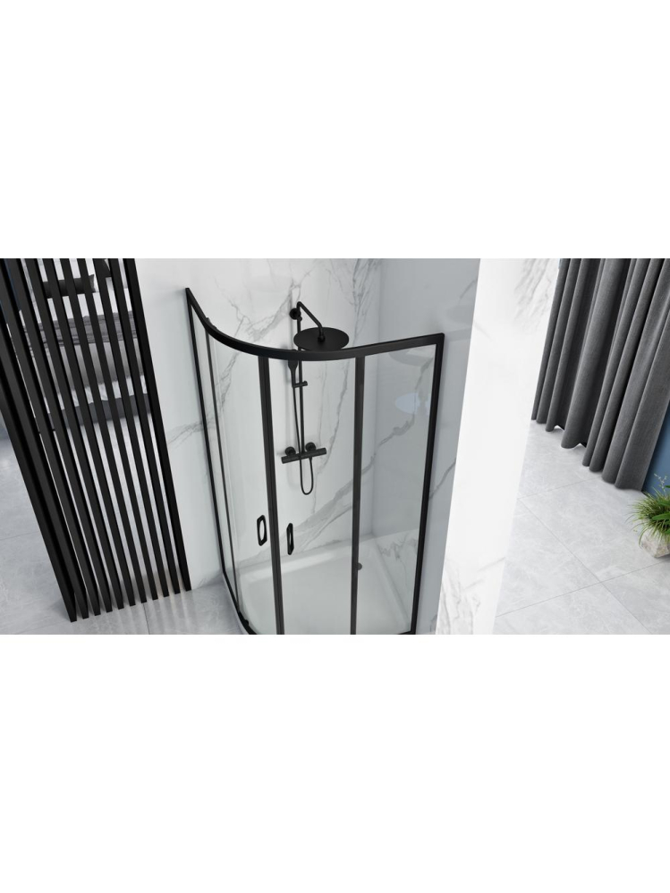Cabina dus REA Look 80x80 cm negru [4]