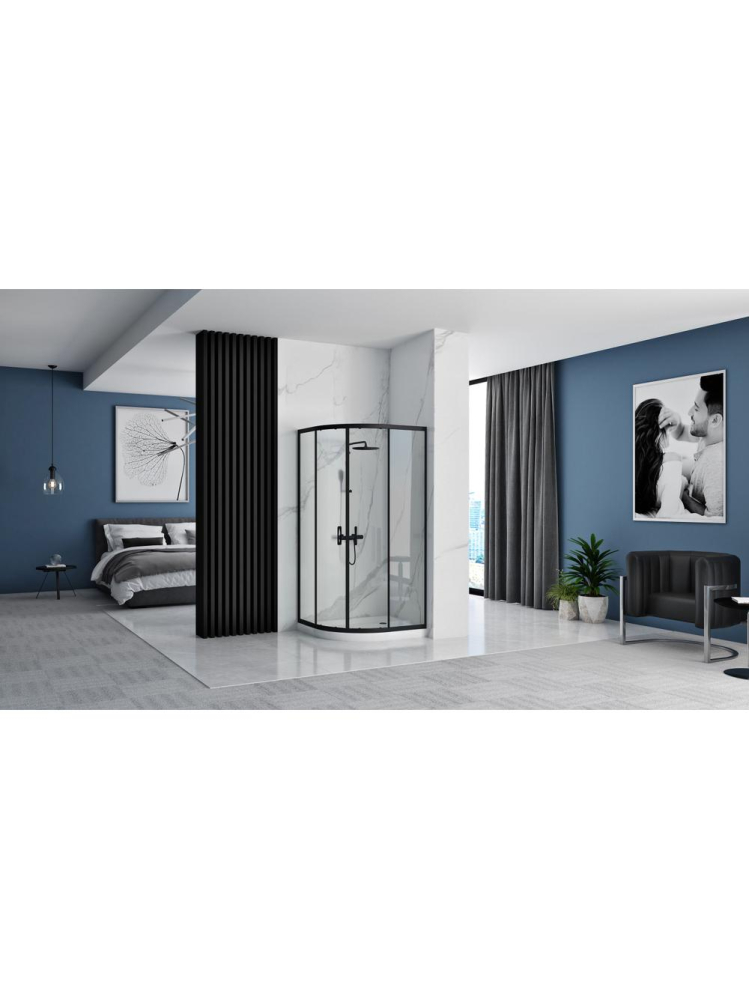 Cabina dus REA Look 80x80 cm negru [9]