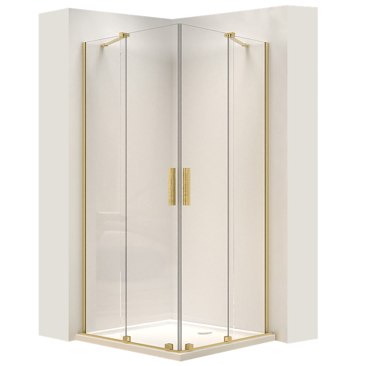 Cabina dus REA Montana Double 80x80 auriu periat  [1]