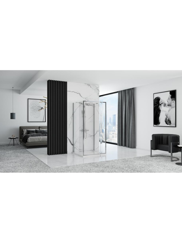 Cabina dus REA Rapid Swing 120x100 cm crom [4]