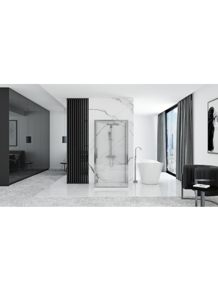 Cabina dus REA Rapid Swing 120x100 cm crom [5]