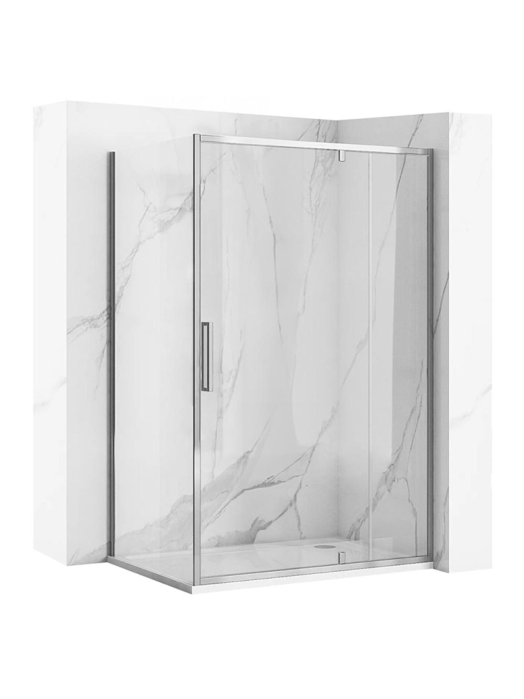 Cabina dus REA Rapid Swing 120x100 cm crom [2]