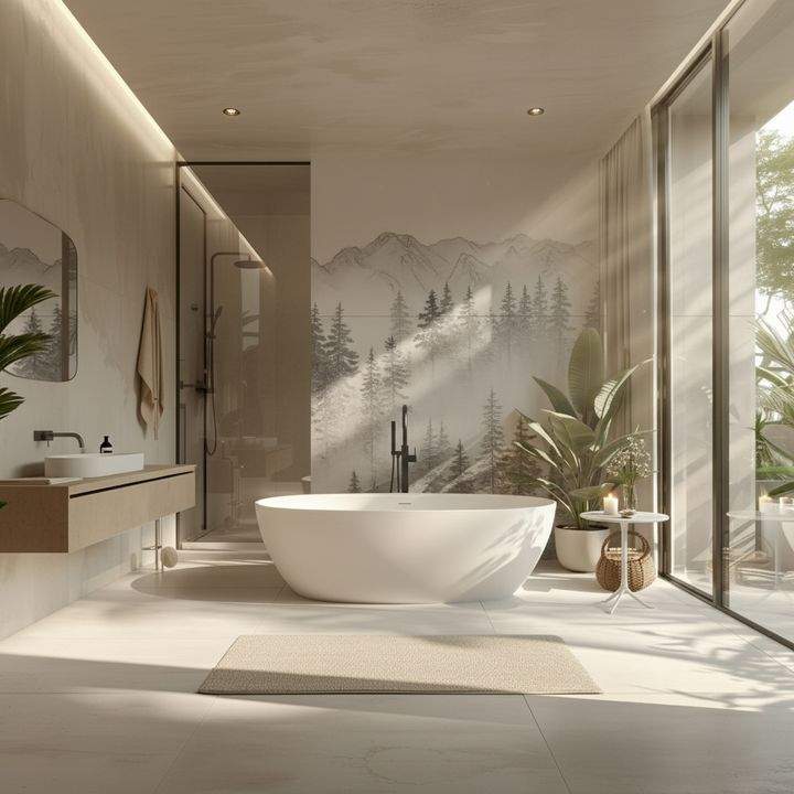 Cadă acrilică freestanding ROMA 170 [3]