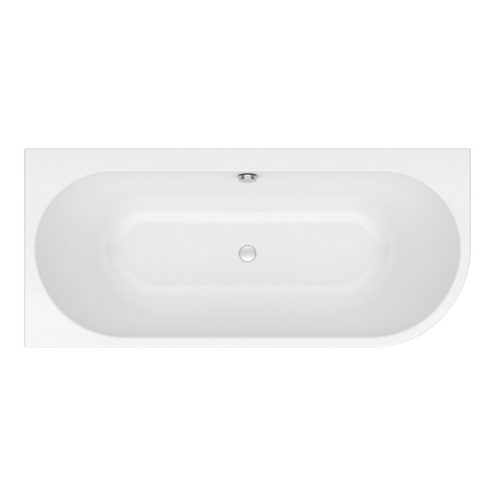 Cada asimetrica, Kolpasan, Dream-SP-D, cu montaj pe dreapta, 180 x 80 cm, alb [1]