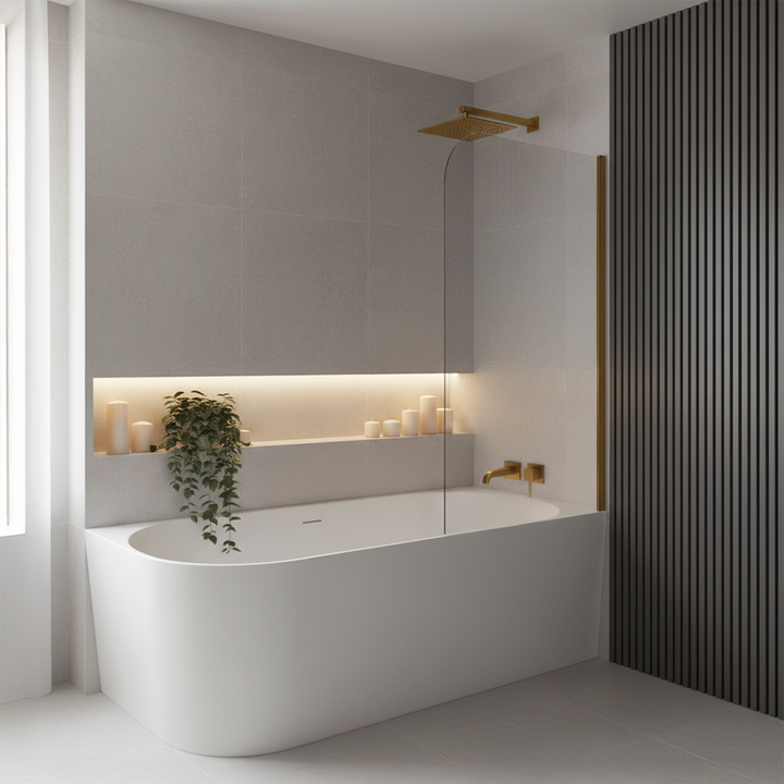 Cadă de colț acrilică Bellanto Slim 170 Dreapta [4]