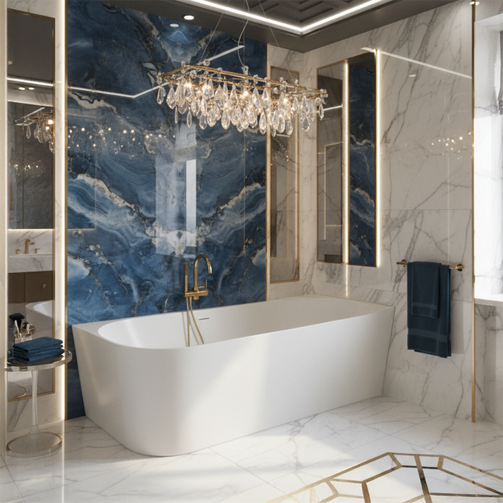 Cadă de colț acrilică Bellanto Slim 170 Dreapta [1]