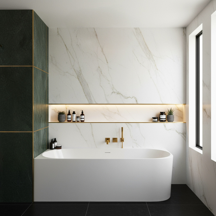 Cadă de colț acrilică Bellanto Slim 170 Stânga [3]