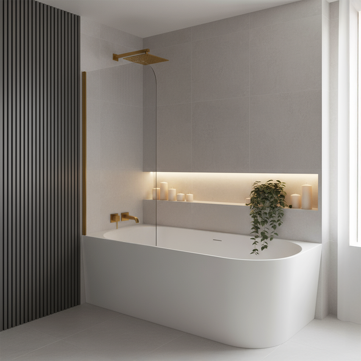 Cadă de colț acrilică Bellanto Slim 170 Stânga [4]