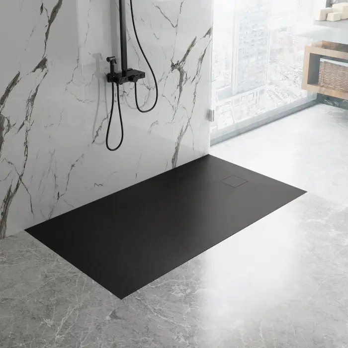 Cada de dus Magnum Negru 120x90cm, Rea [6]