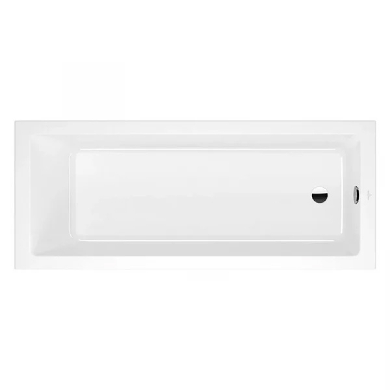 Cada dreptunghiulara Villeroy & Boch Targa Plus Solo 160 x 70 cm cu set de picioare alb alpin [1]