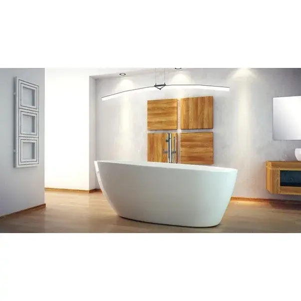 Cada freestanding Besco Goya 170x72 cm alb lucios [4]