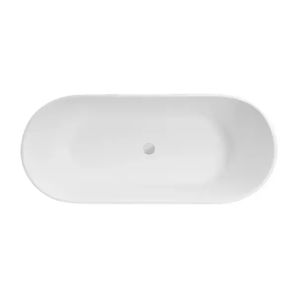 Cada freestanding Besco Moya 170x72 cm alb lucios [4]