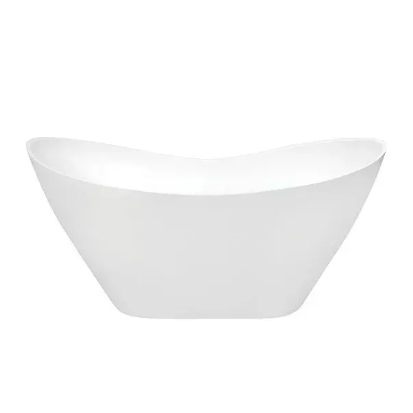 Cada freestanding Besco Viya 170x72 cm alb lucios [5]