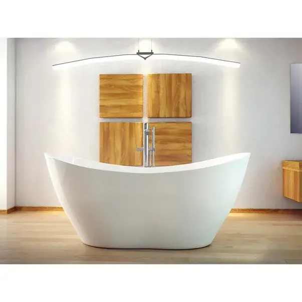 Cada freestanding Besco Viya 170x72 cm alb lucios [8]