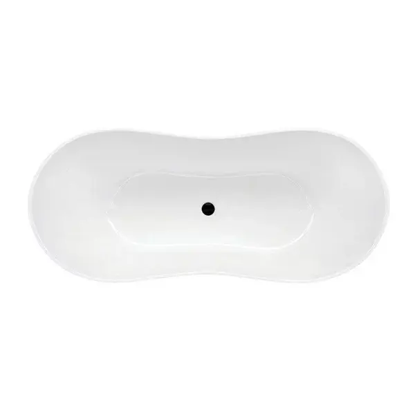 Cada freestanding Besco Viya 170x72 cm alb lucios [4]