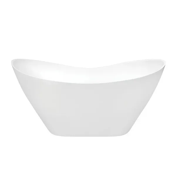 Cada freestanding Besco Viya 170x72 cm alb lucios [5]