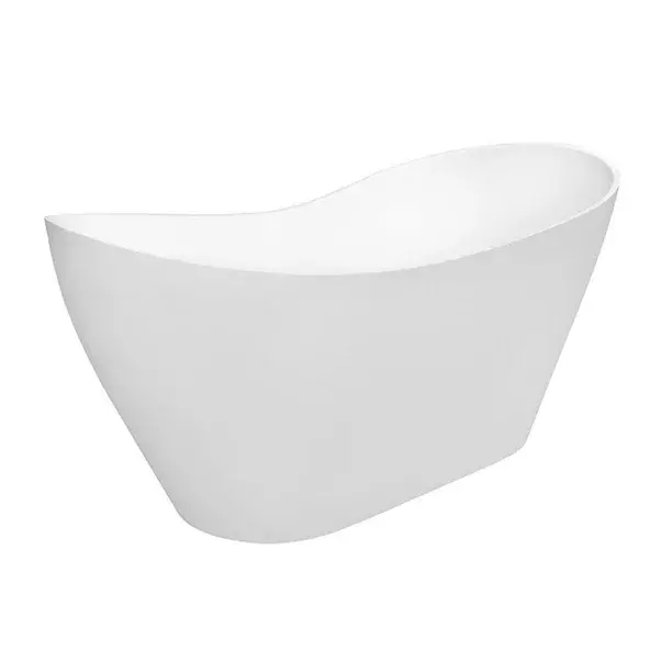 Cada freestanding Besco Viya 170x72 cm alb lucios [1]