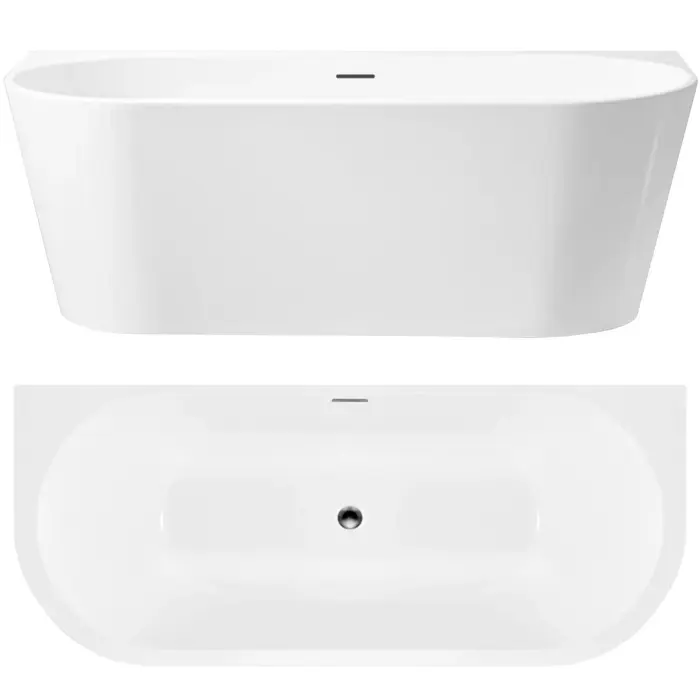 Cada freestanding Capri Alb 150cm, Rea [4]