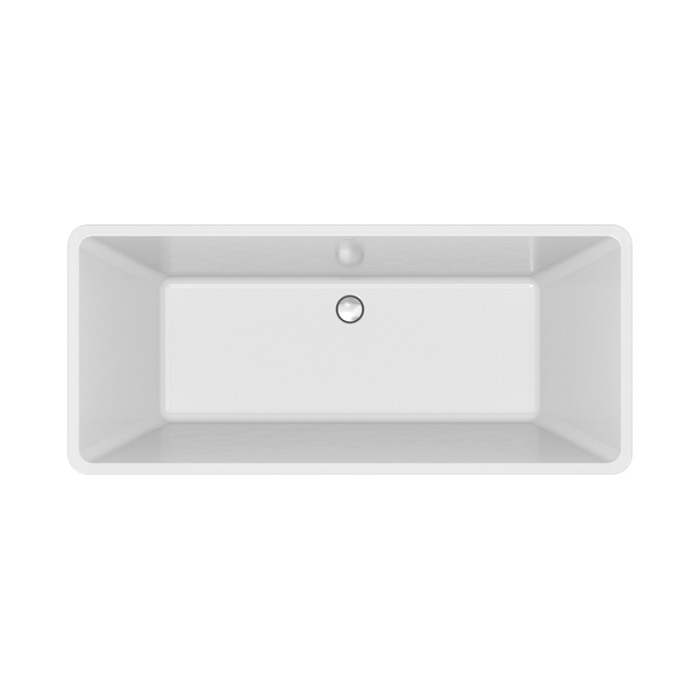 Cada freestanding, Cersanit, Crea 162, dreptunghiulara, cu picioare, alb [2]