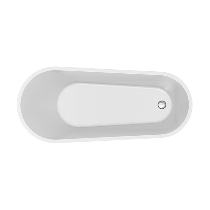 Cada freestanding, Cersanit, Zen 166.5, ovala, cu picioare, alb [2]