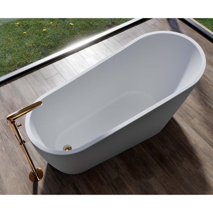 Cada freestanding, Cersanit, Zen 166.5, ovala, cu picioare, alb [4]