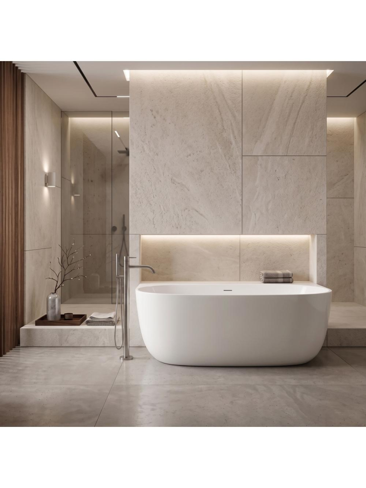 Cada acril freestanding Rea Eris 150cm alba 1500x750x580mm [4]