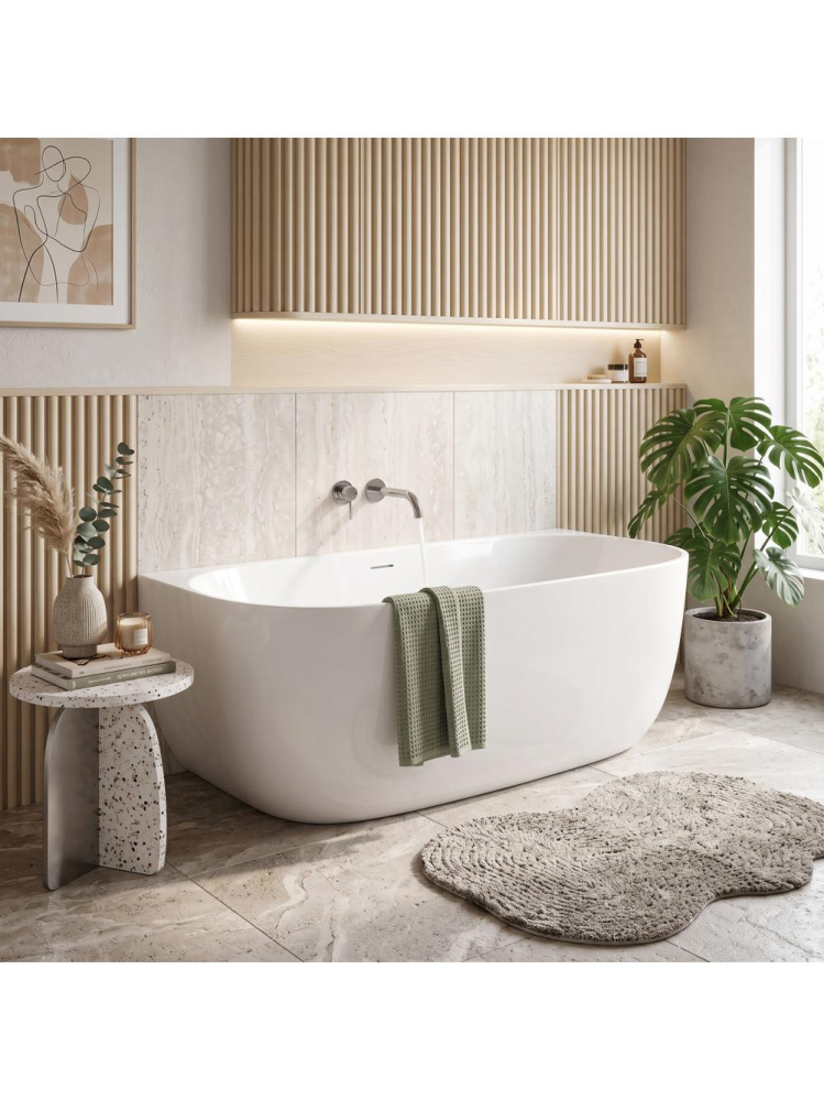 Cada acril freestanding Rea Eris 150cm alba 1500x750x580mm [3]