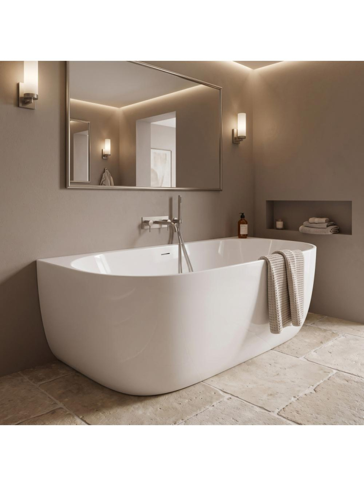 Cada acril freestanding Rea Eris 150cm alba 1500x750x580mm [5]
