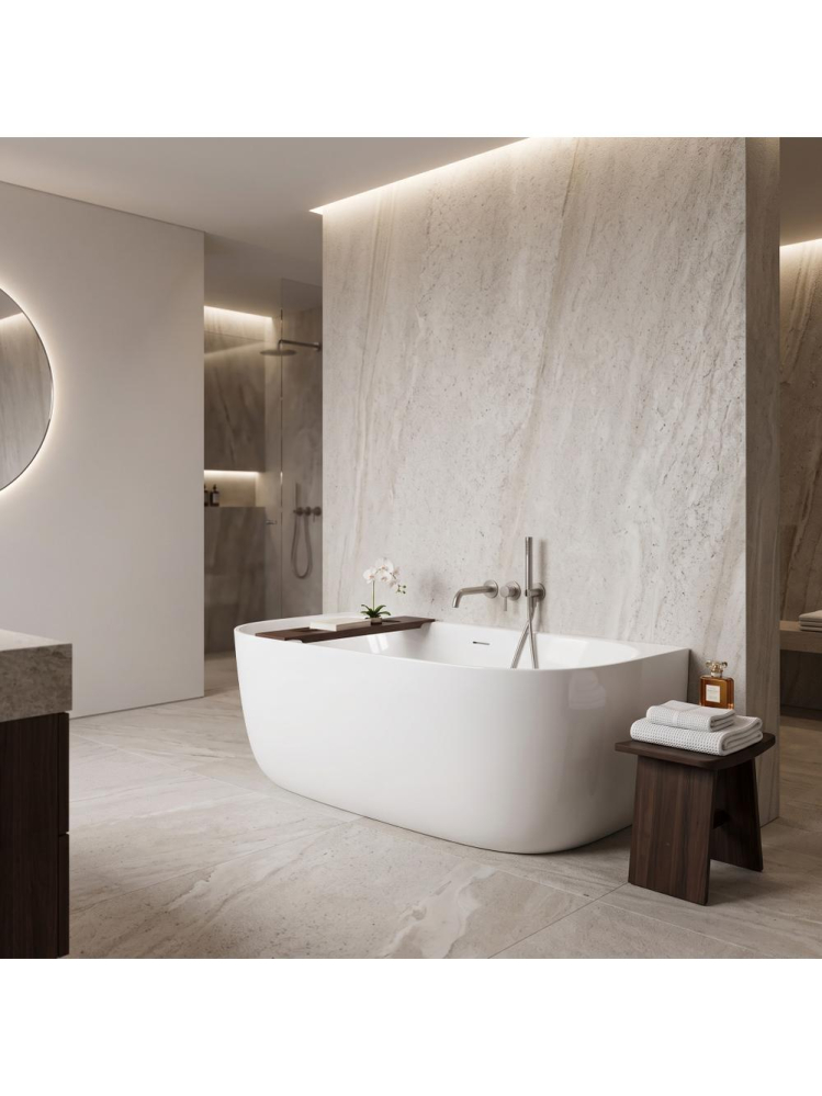 Cada acril freestanding Rea Eris 150cm alba 1500x750x580mm [6]