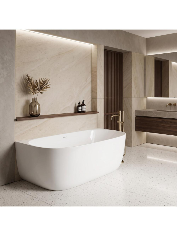 Cada acril freestanding Rea Eris 170cm alba 1700x795x575mm [3]